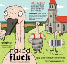 Naked Flock label