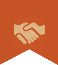 color icon of two shaking hands.