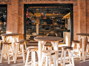 interior view at Wolffs Biergarten, in the Capitol Region