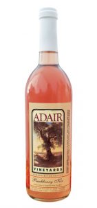 Silhouette photo of Peachberry Kir, from Adair Vineyards