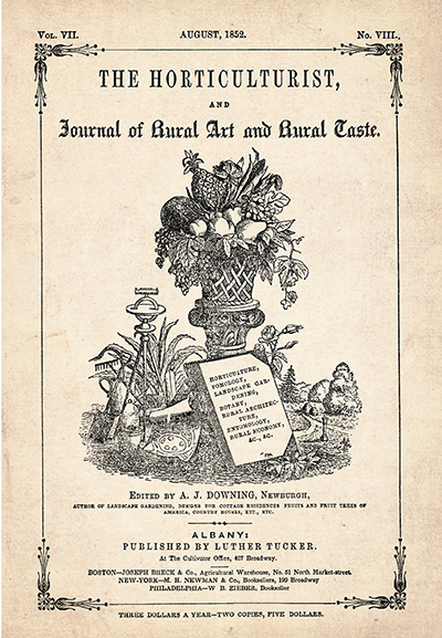 vintage catalog cover The Horticulturist