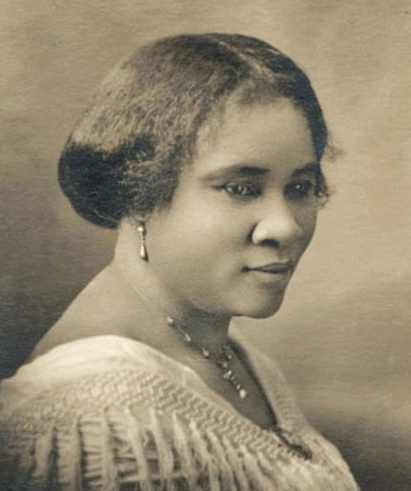 Sepia photo of Madame C.J. Walker