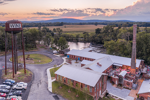 overhead view of City Winery Hudson Valley