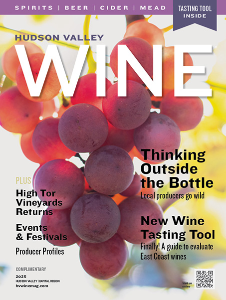 cover of magazine with grapes