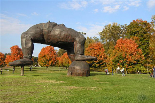 large sculpture on grounds of Storm King Art Center