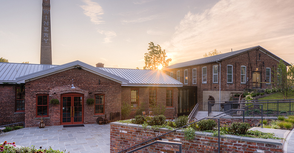 exterior view of City Winery Hudson Valley