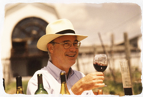 vintage photo of John Dyson, founder of Millbrook Winery