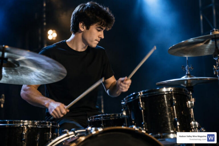 Maxx Morando playing drums