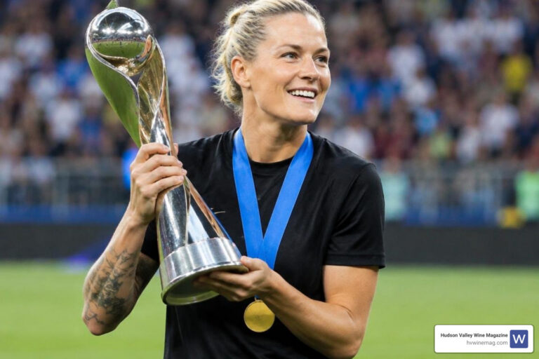 Ashlyn Harris celebrating a soccer championship