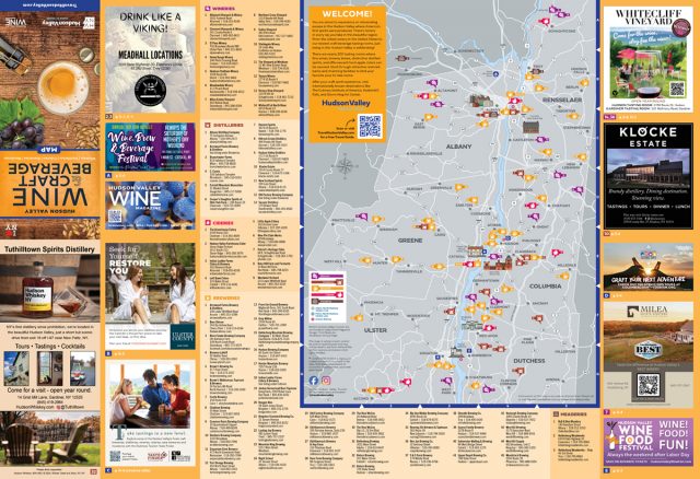 front of map