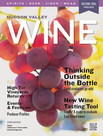 cover of magazine with grapes